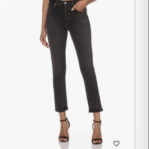 CITIZENS OF HUMANITY Charlotte High-rise Straight Jeans Black Ink